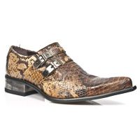 Туфли SNAKE CUERO, CUEROLITE M2 ACERO, T.NEGR New Rock M.2246-S26 - маленькая картинка