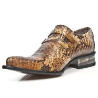 Туфли SNAKE CUERO, CUEROLITE M2 ACERO, T.NEGR New Rock M.2246-S26 - маленькая картинка