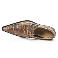 Туфли SNAKE CUERO, CUEROLITE M2 ACERO, T.NEGR New Rock M.2246-S26 - маленькая картинка
