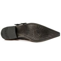 Туфли ANTIK PULIDO NEGRO, CUEROLITE M2 ACERO Hª325 New Rock M.2285-S1 - маленькая картинка