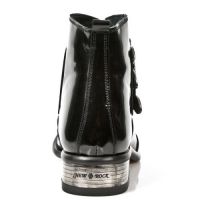 Полусапоги ANTIK PULIDO NEGRO, CUEROLITE M2 ACERO Hª325 New Rock M.2286-S1 - маленькая картинка