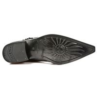 Полусапоги ANTIK PULIDO NEGRO, CUEROLITE M2 ACERO Hª325 New Rock M.2286-S1 - маленькая картинка