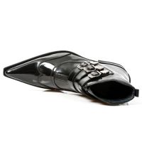 Полусапоги ANTIK PULIDO NEGRO, CUEROLITE M2 ACERO Hª325 New Rock M.2286-S1 - маленькая картинка