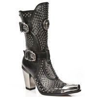 Сапоги ITALI NEGRO, NOMADA NEGRO, BULL NEGRO TACON ACERO New Rock M.7983P-S1 - маленькая картинка