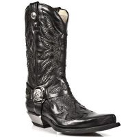 Сапоги NOMADA NEGRO PITON NEGRO, WEST NEGRO T.ACERO New Rock M.7991-S2 - маленькая картинка
