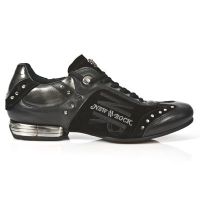 Ботинки NOMADA NEGRO VELOUR NEGRO PULIK ACERO TPU SNOB ACE New Rock M.8425-S1 - маленькая картинка