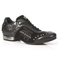 Ботинки NOMADA NEGRO VELOUR NEGRO PULIK ACERO TPU SNOB ACE New Rock M.8425-S1 - маленькая картинка