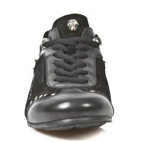 Ботинки NOMADA NEGRO VELOUR NEGRO PULIK ACERO TPU SNOB ACE New Rock M.8425-S1 - маленькая картинка