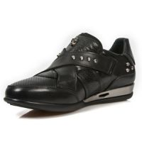 Ботинки NOMADA NEGRO, ITALI NEGRO, ANTIK PULIDO NEGRO BOX New Rock M.HY005-S1 - маленькая картинка