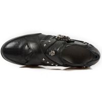 Ботинки NOMADA NEGRO, ITALI NEGRO, ANTIK PULIDO NEGRO BOX New Rock M.HY005-S1 - маленькая картинка