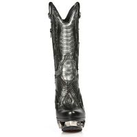 Сапоги NOMADA NEGRO, SERPENTE MAKI-ACERO, MAGNETO ACERO New Rock M.MAG019-S1 - маленькая картинка