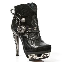 Ботильоны VELOUR NEGRO, PITON NEGRO, PITON NEGRO,MAGNETO A New Rock M.MAG032-S2 - маленькая картинка