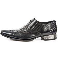 Туфли NOMADA NEGRO, PITON NEGRO, VIP-1 SUELA ACERO T AC New Rock M.NW118-S1 - маленькая картинка