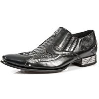 Туфли NOMADA NEGRO, PITON NEGRO, VIP-1 SUELA ACERO T AC New Rock M.NW118-S1 - маленькая картинка