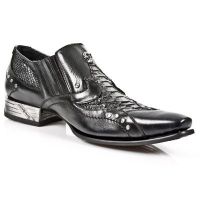 Туфли NOMADA NEGRO, PITON NEGRO, VIP-1 SUELA ACERO T AC New Rock M.NW118-S1 - маленькая картинка