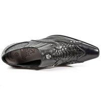 Туфли NOMADA NEGRO, PITON NEGRO, VIP-1 SUELA ACERO T AC New Rock M.NW118-S1 - маленькая картинка