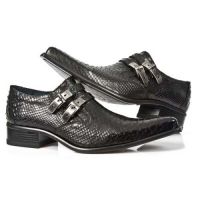Туфли PITON NEGRO, CUEROLITE M2 NEGRO, GRAB SOL New Rock M.2246-S21 - маленькая картинка