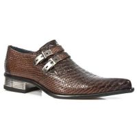 Туфли PITON MARRON, CUEROLITE M2 ACERO, GRAB SOL T.NEG New Rock M.2246-S22 - маленькая картинка