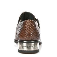 Туфли PITON MARRON, CUEROLITE M2 ACERO, GRAB SOL T.NEG New Rock M.2246-S22 - маленькая картинка