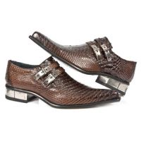 Туфли PITON MARRON, CUEROLITE M2 ACERO, GRAB SOL T.NEG New Rock M.2246-S22 - маленькая картинка