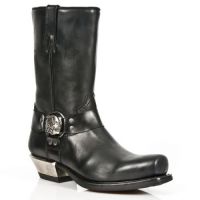 Сапоги ITALI NEGRO, ANTIK NEGRO, WEST NEGRO HªCUADRADA New Rock M.7965-S1 - маленькая картинка