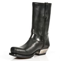 Сапоги ITALI NEGRO, ANTIK NEGRO, WEST NEGRO HªCUADRADA New Rock M.7965-S1 - маленькая картинка