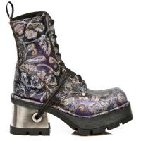 Ботинки VINTAGE FLOWER LILA, PLANING NEGRO M8 ACERO New Rock M.8355-S3 - маленькая картинка