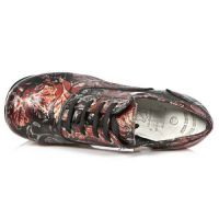 Ботильоны VINTAGE FLOWER ROJO, PLAFT. DARK ACERO New Rock M.DK004-S5 - маленькая картинка