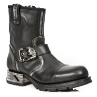  ITALI NEGRO BOX PLANE MOTOROCK NEGRO TACON ACERO New Rock M.MR7617-S1 -  