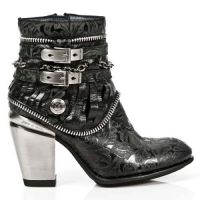 Ботинки VINTAGE FLOWER NEGRO,ROCK NEGRO, TEXAS NEGRO New Rock M.TX002-S1 - маленькая картинка