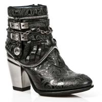 Ботинки VINTAGE FLOWER NEGRO,ROCK NEGRO, TEXAS NEGRO New Rock M.TX002-S1 - маленькая картинка