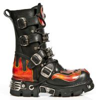 Сапоги M.1036-C1 ITALI NEGRO PULIK FUEGO REACTOR NEGRO TOBERAS ORIF New Rock M.1036-C1 - маленькая картинка