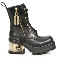 Ботинки M.1045-C2 ITALI NEGRO PLANING NEW NEGRO M8 ORO VIEJO New Rock M.1045-C2 - маленькая картинка
