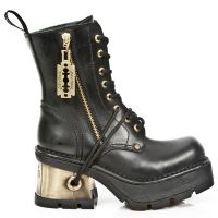 Ботинки M.1045-C2 ITALI NEGRO PLANING NEW NEGRO M8 ORO VIEJO New Rock M.1045-C2 - маленькая картинка