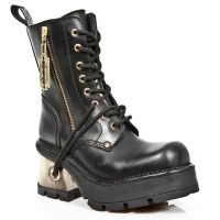 Ботинки M.1045-C2 ITALI NEGRO PLANING NEW NEGRO M8 ORO VIEJO New Rock M.1045-C2 - маленькая картинка