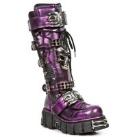 Ботинки M.1064-C1 BOX FUCSIA METAL TOWER NEGRO ACERO New Rock M.1064-C1 - маленькая картинка