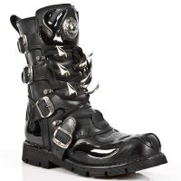 Ботинки M.108-C2 ITALI NEGRO CHAROL NEGRO PLANING NEGRO SIN COMFORT New Rock M.108-C2 - маленькая картинка