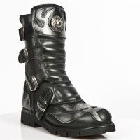 Ботинки M.1107-C1 ITALI NEGRO PULIK ACERO NOMADA NEGRO PLANING NEGRO New Rock M.1107-C1 - маленькая картинка
