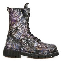 Ботинки M.1423-C12 VINTAGE FLOWER LILA PLANING NEGRO SIN COMFORT PLU New Rock M.1423-C12 - маленькая картинка