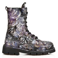 Ботинки M.1423-C12 VINTAGE FLOWER LILA PLANING NEGRO SIN COMFORT PLU New Rock M.1423-C12 - маленькая картинка