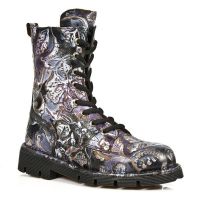 Ботинки M.1423-C12 VINTAGE FLOWER LILA PLANING NEGRO SIN COMFORT PLU New Rock M.1423-C12 - маленькая картинка