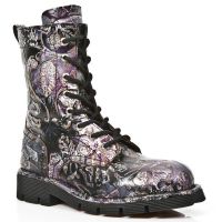 Ботинки M.1423-S22 VINTAGE FLOWER LIL, PLANING NEGRO SIN New Rock M.1423-S22 - маленькая картинка