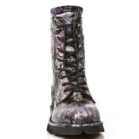 Ботинки M.1423-S22 VINTAGE FLOWER LIL, PLANING NEGRO SIN New Rock M.1423-S22 - маленькая картинка