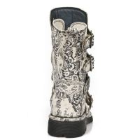 Ботинки M.1471-S10 VINTAGE FLOWER CAMUFLAGE GRIS, PLANING NEGRO SIN New Rock M.1471-S10 - маленькая картинка