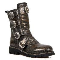 Ботинки M.1471-S22 CRACK BRONCE, PLANING NEGRO SIN New Rock M.1471-S22 - маленькая картинка