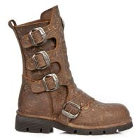 Ботинки M.1471-S23 VINTAGE FLOWER ALASKA CUERO, PLANING MARRON SIN New Rock M.1471-S23 - маленькая картинка