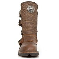 Ботинки M.1471-S23 VINTAGE FLOWER ALASKA CUERO, PLANING MARRON SIN New Rock M.1471-S23 - маленькая картинка