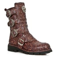 Ботинки M.1471-S24 VINTAGE FLOWER ALASKA VINO, PLANING NEGRO SIN New Rock M.1471-S24 - маленькая картинка