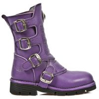 Ботинки M.1471-S7 NATURE LILA 3mm, PLANING NEGRO SIN New Rock M.1471-S7 - маленькая картинка