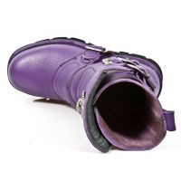 Ботинки M.1471-S7 NATURE LILA 3mm, PLANING NEGRO SIN New Rock M.1471-S7 - маленькая картинка